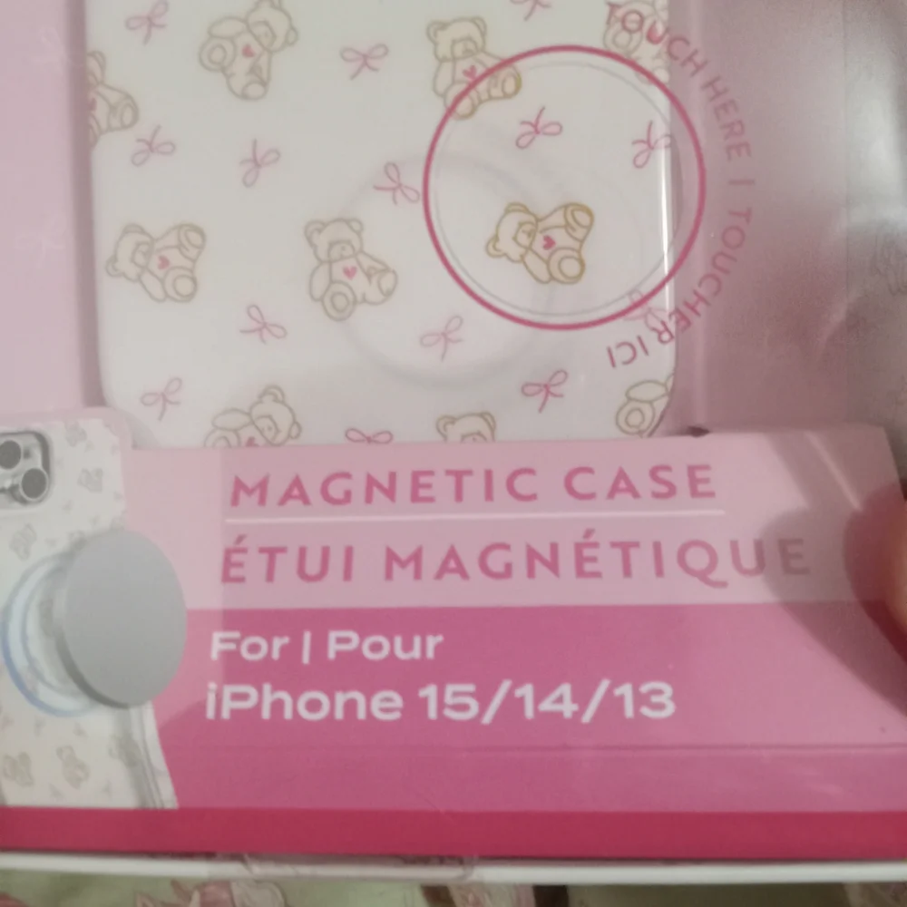 NWOT Isla Rae Teddy Bear Bow Coquette Magsafe Iphone Case